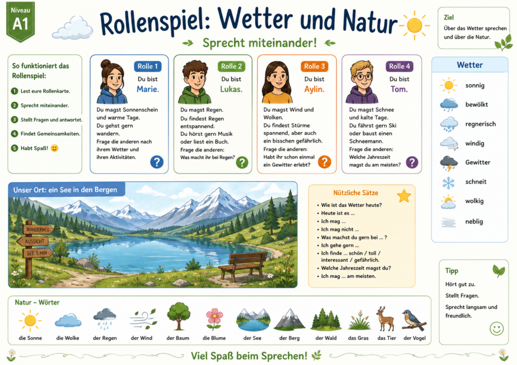 Rollenspiel A1 Natur 8. Lektion Dl1