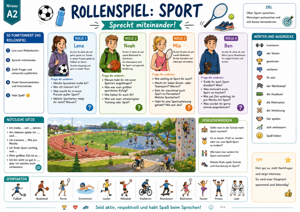 Rollenspiel A1 Sport 4. Lektion Dl2